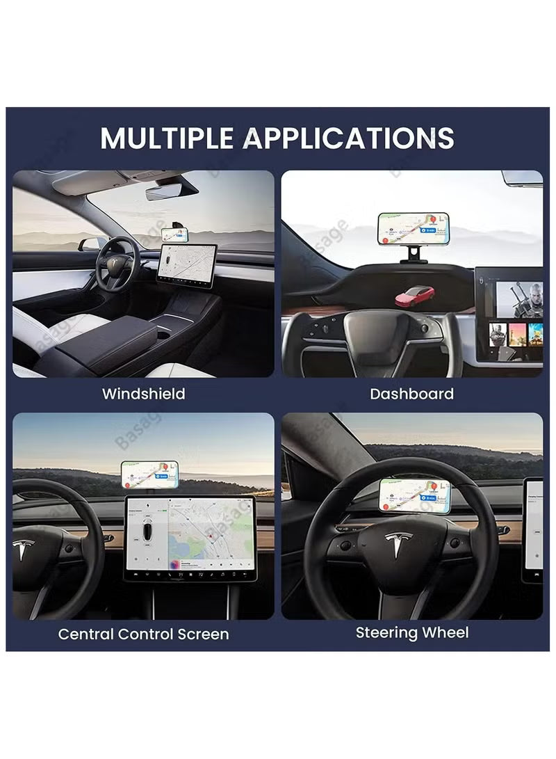 Car Phone Holder,TESLA mount, Foldable Magnetic Phone Holder