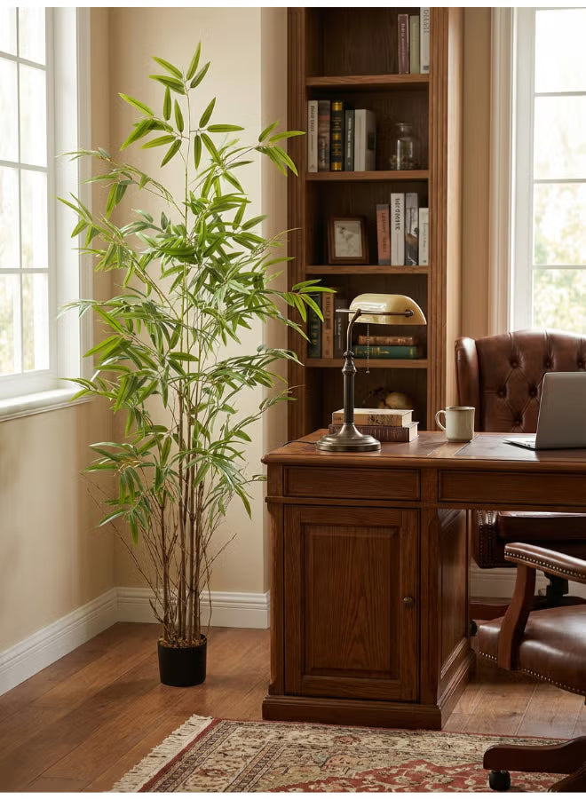 Bamboo 180cm (6 ft) Tall Artificial Tree with Pot | Floor Plant with Lifelike Design