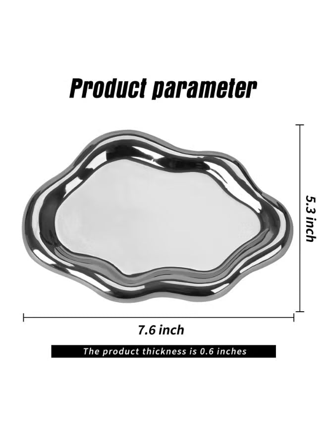 Ceramic Jewelry Tray for Ring Key Jewelry Cute Cloud Shape
