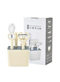 HOMESTAR 6-Piece Kitchen Utensil Set with Stand - Cooking Tools Bundle
