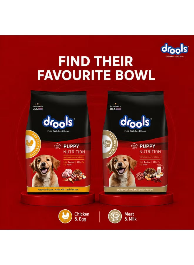 Puppy Dry Dog Food Chicken & Egg