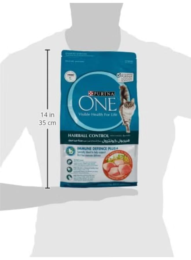 PURINA ONE® Hairball Control with Chicken, 1+ Years 1.2kg