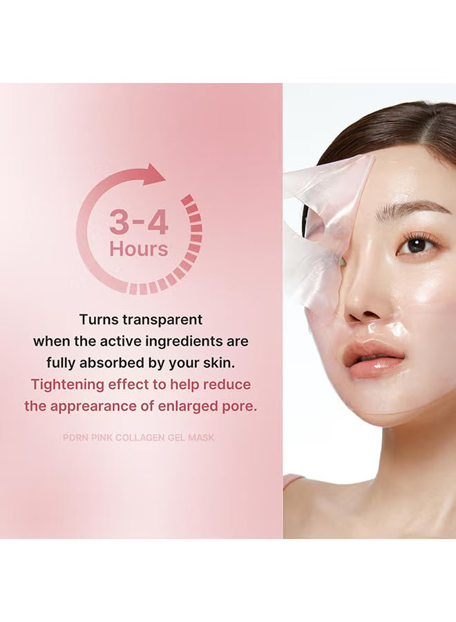 PDRN Pink Collagen Gel Mask 28g, Firming & Lifting Sheet Mask with Triple Collagen Complex