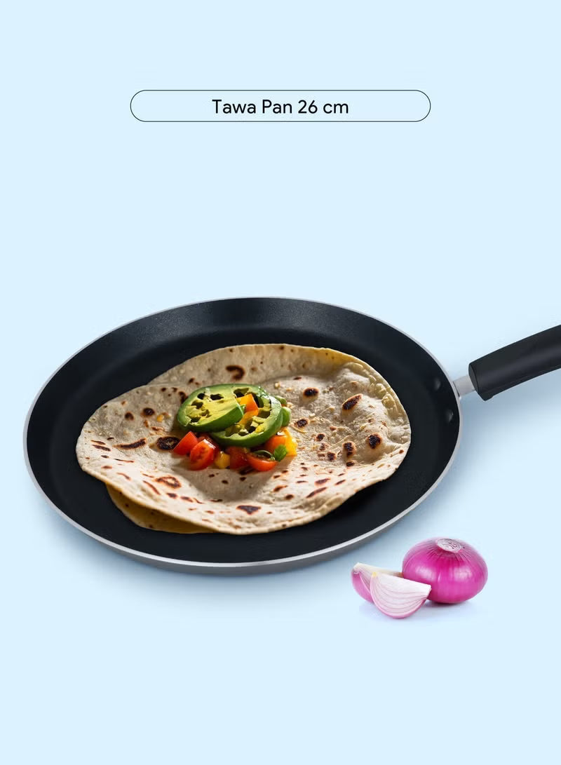8 Pcs Nonstick Cookware Set with 10X Tougher Coating, Quick Heat Distribution