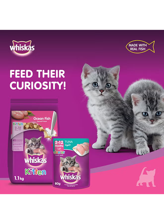 Kitten Ocean Fish Flavor With Milk, Dry Food Bag 1.1kg