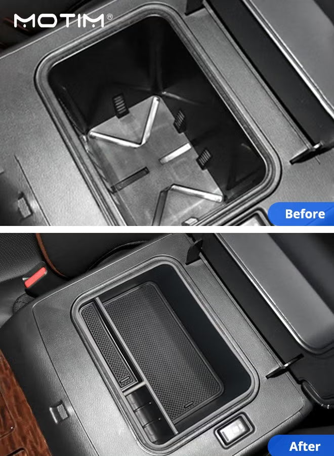 Central Armrest Storage Box, Center Console Organizer Storage Tray for Nissan Patrol Y62/Infiniti QX80