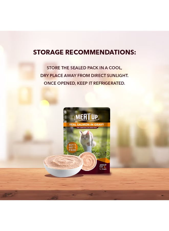 Cat Wet Food Salmon Fish in Gravy
