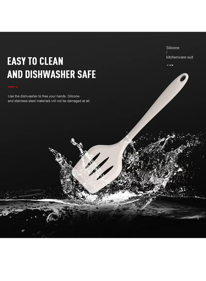 15pcs Silicone Cooking Utensils Set , 230℃ Heat Resistant Kitchen Utensils,Turner