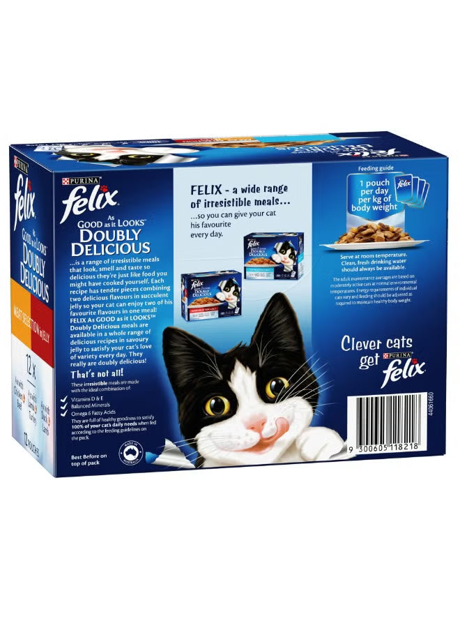Adult As Good as it Looks Meat Selection in Jelly Wet Cat Food