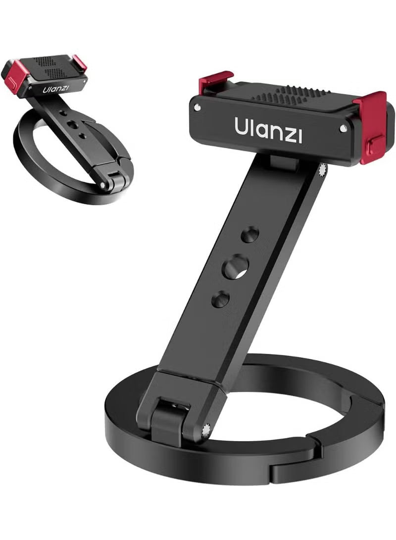 Ulanzi MA04 Magnetic Quick Release Action Camera Mount for DJI Osmo Action 6 - Multi-Axis Adjustable Aluminum Holder