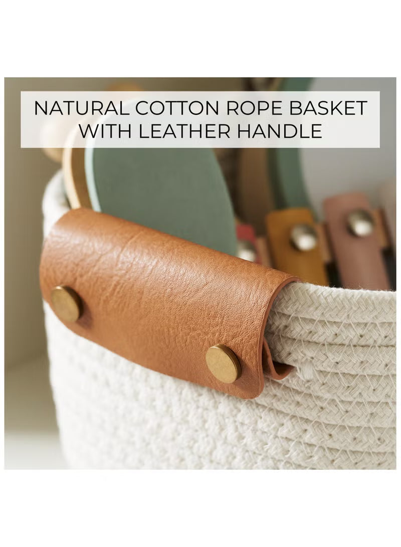 Luxury 5-Pack Cotton Rope Storage Baskets