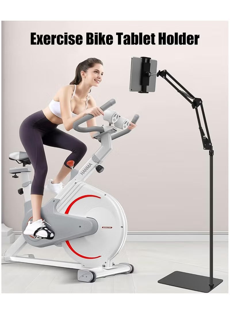 Tablet Floor Stand, 360° Flexible Rotation Tablet Stand with Heavy Duty Base