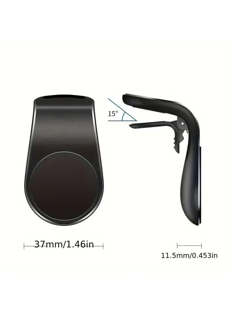 L Shape Air Vent Mount Stand Magnetic Mobile Holder Magnetic Car Phone Holder
