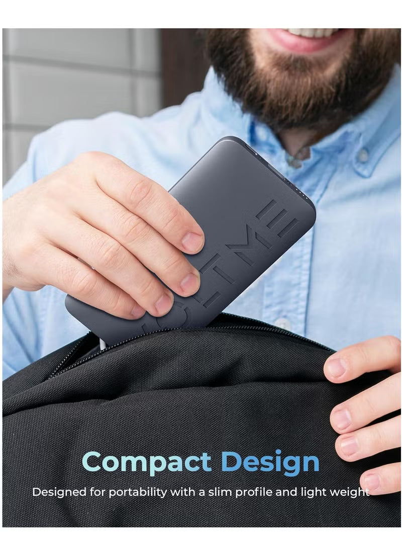20,000 mAh Fast Charging Power Bank – 22.5W PD & QC 3.0 USB-C / Type-C Slim Portable Battery Pack, 20000mAh High Capacity Charger for iPhone Air