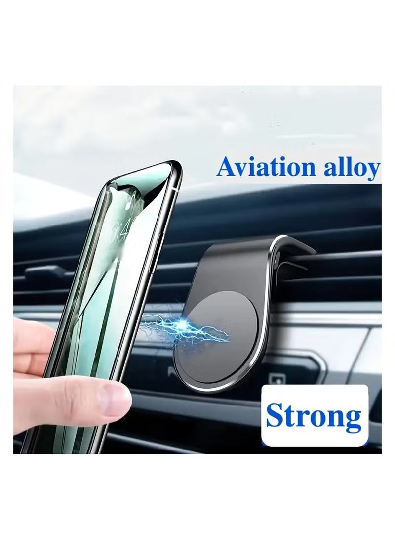 L Shape Air Vent Mount Stand Magnetic Mobile Holder Magnetic Car Phone Holder