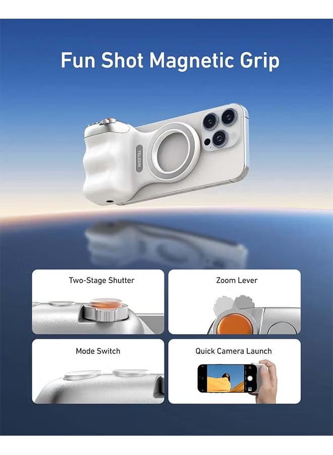 TELESIN Fun Shot Magnetic Phone Camera DSLR Style