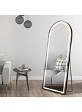 Full Length 170 L x 70 W CM LED Light Arched Shape Mirror With Stand