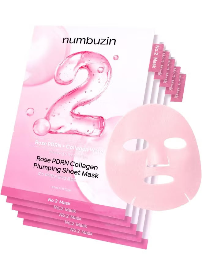 No.2 Sheet Mask | Rose PDRN Collagen Plumping Sheet Mask