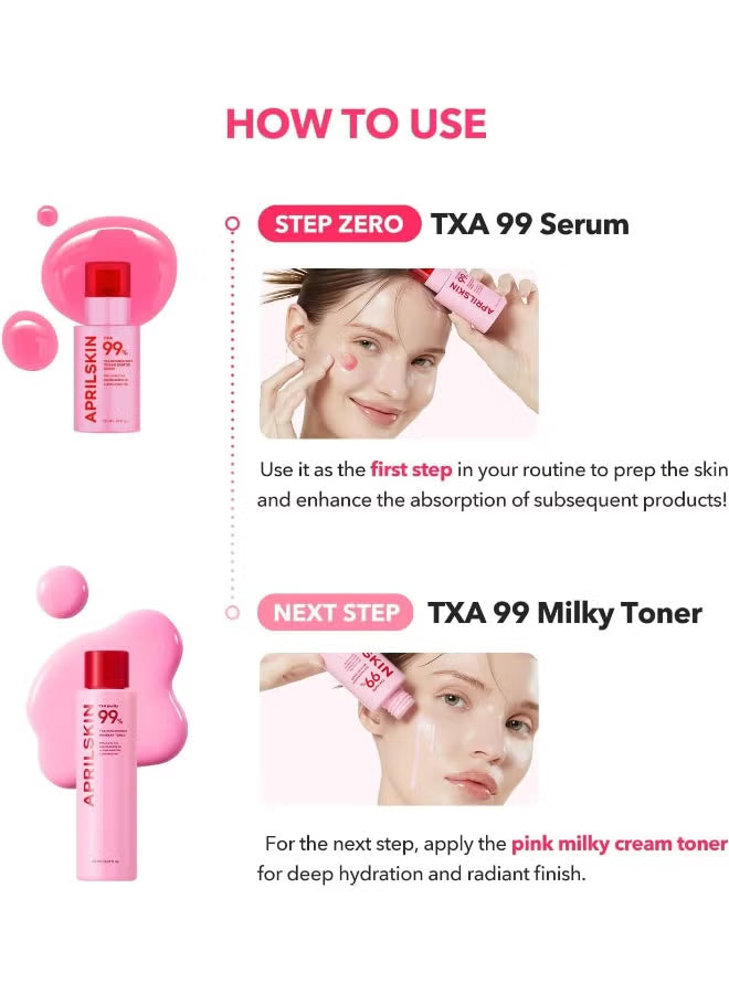 April Skin TXA Niacinamide 99 Toning Shot Spicule Brightening Dark Spot