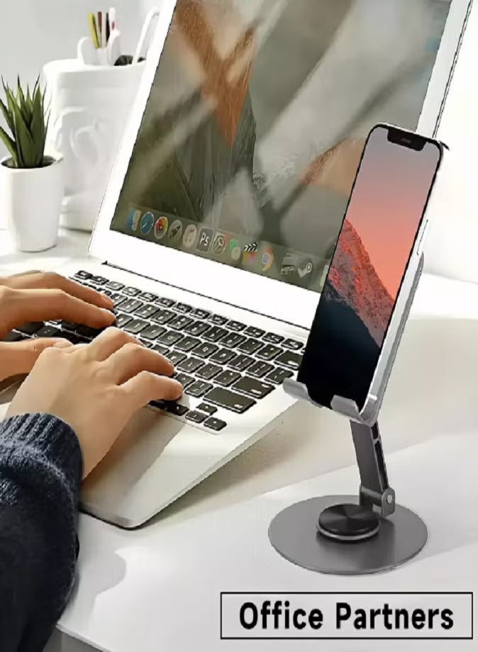 360° Rotating Foldable Metal Phone & Tablet Stand