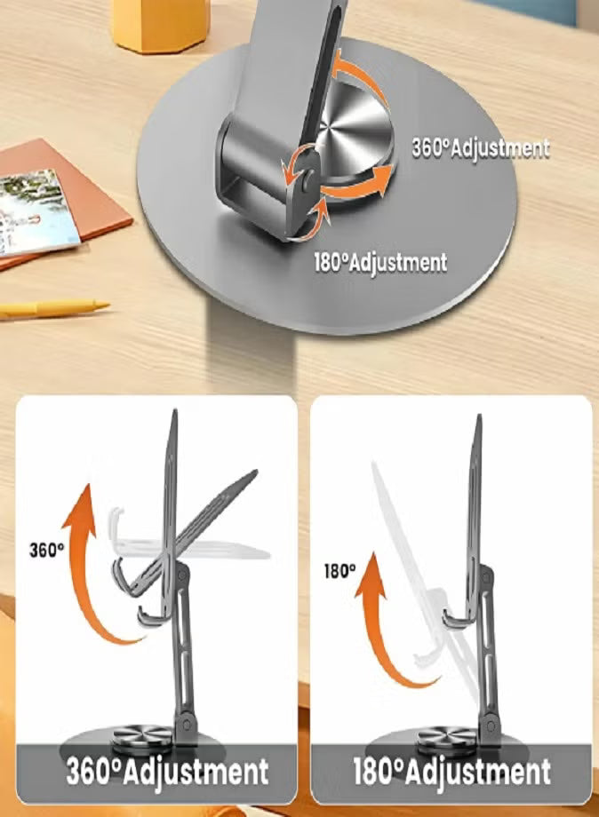 360° Rotating Foldable Metal Phone & Tablet Stand