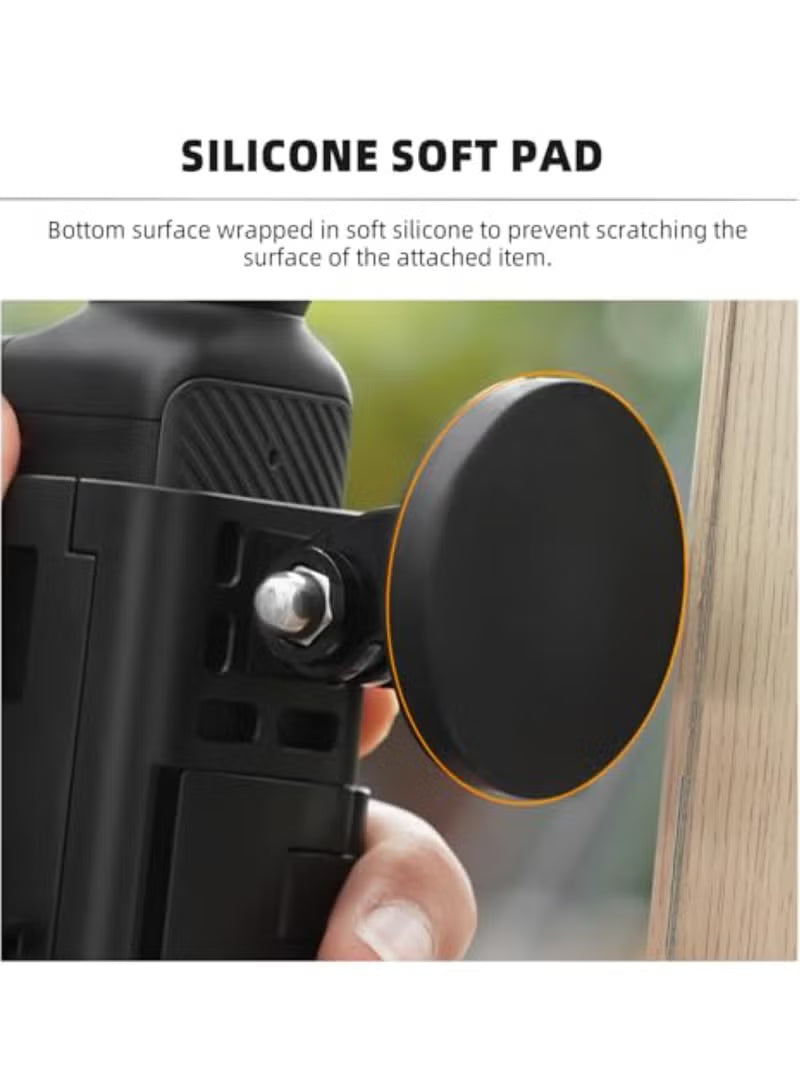 Magnetic Camera Mount Stand Base for DJI OSMO Pocket 3 Adjustable Desktop Stable Bracket Non-Slip Holder for Pocket 3 (Black)