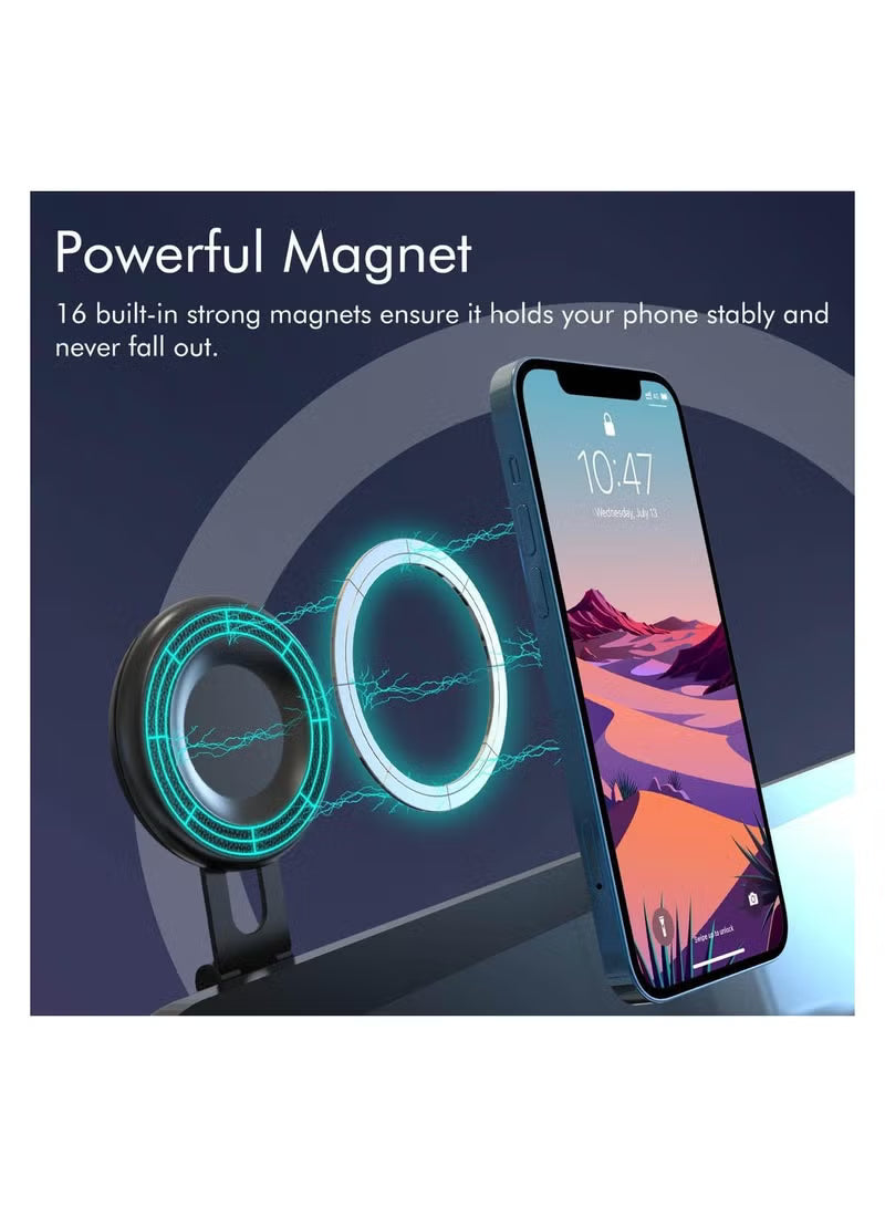 Car Phone Holder,TESLA mount, Foldable Magnetic Phone Holder for Tesla Model 3 and Model Y, Compatible with iPhone 14, 13, 12 Series, and All mobile Phones - Tesla Model 3 & Model Y car accessories