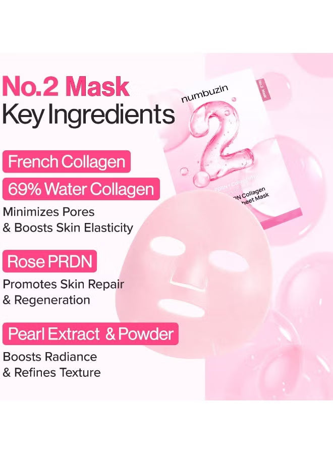 No.2 Sheet Mask | Rose PDRN Collagen Plumping Sheet Mask