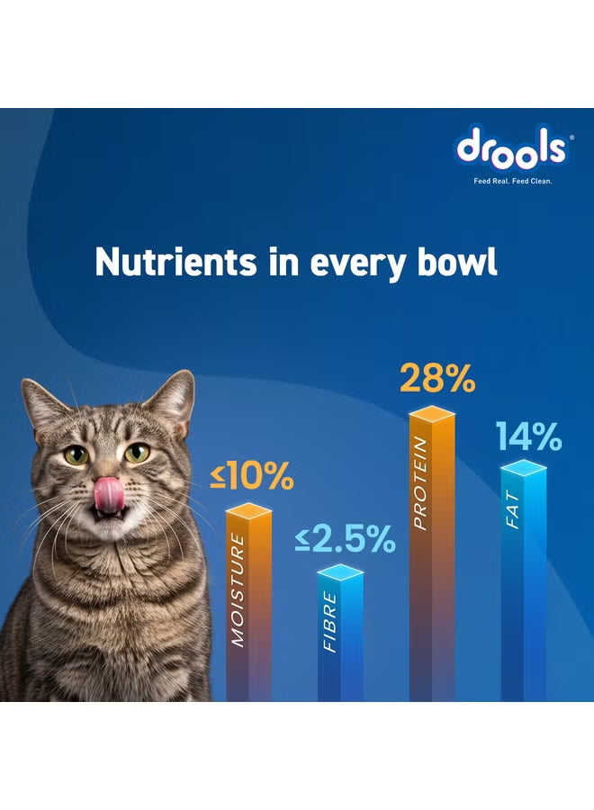 Drools Adult Cat Food with Creamy Treats