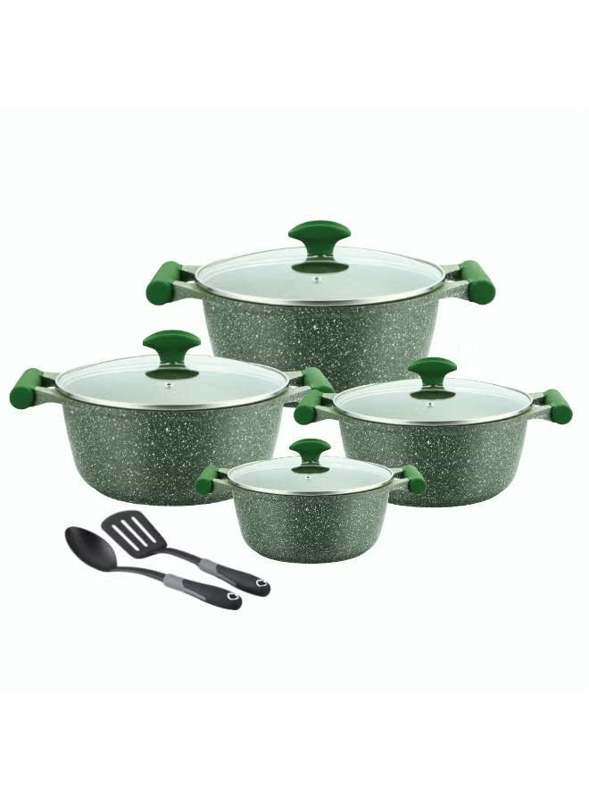 Prestige Essential 10 Pieces Granite Stone Cookware Set | Pots and Pans Set