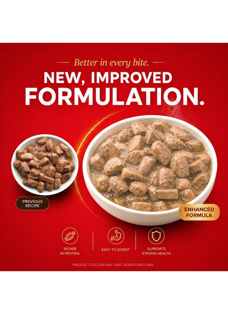 Puppy Wet Dog Food Real Chicken and Chicken Liver Chunks in Gravy Pouches