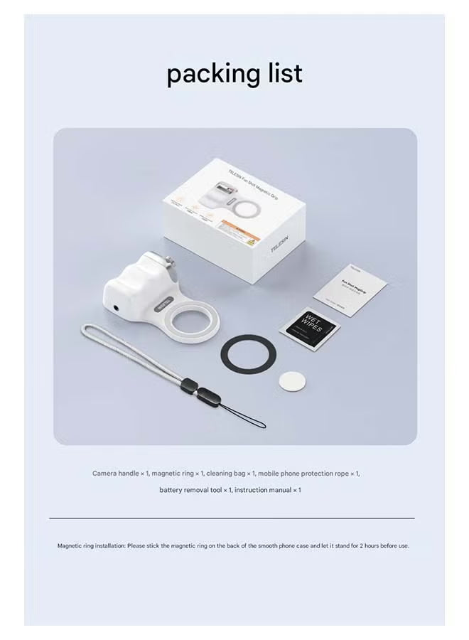 TELESIN Fun Shot Magnetic Phone Camera DSLR Style