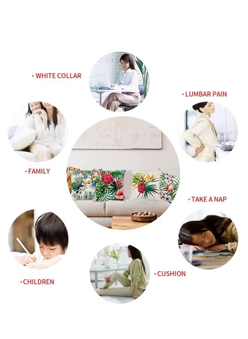 Cushion Covers 45x45cm Set of 4 Bird and Butterfly Decorative