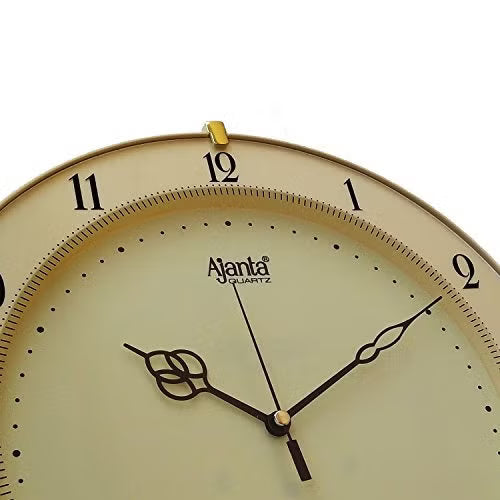 Ajanta Abstract Plastic Quartz Round Plastic Analog Wall Clock