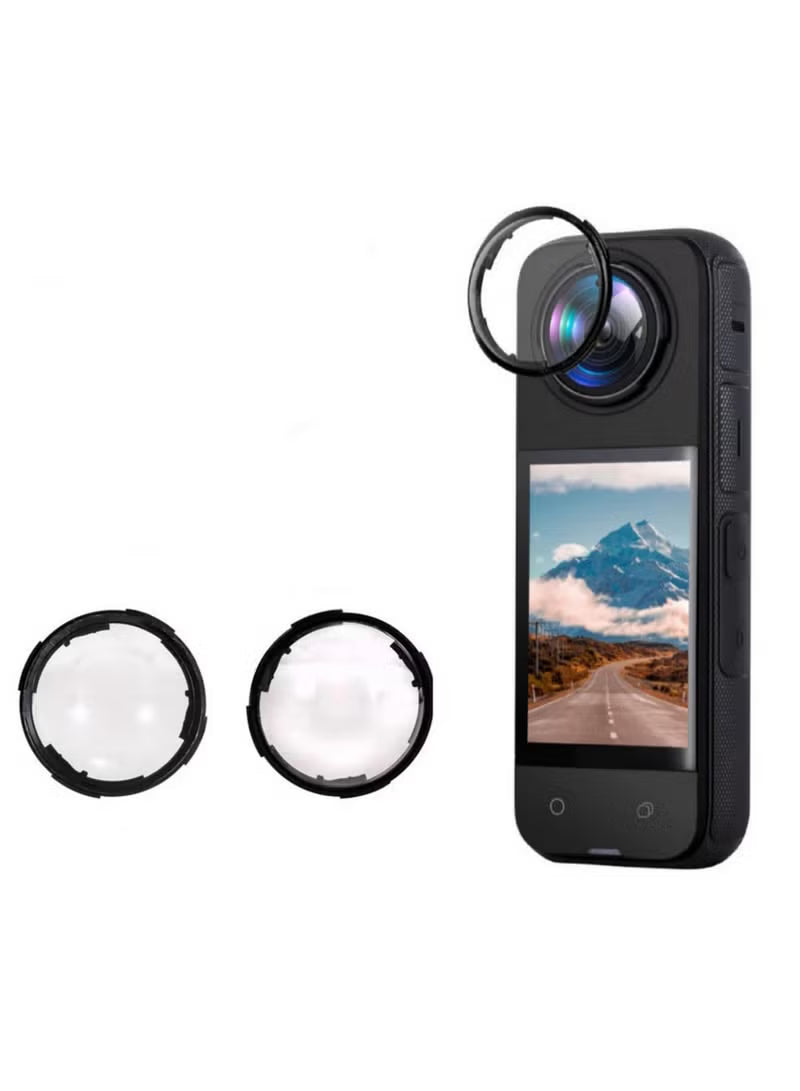 1PCS Lens Guards for Insta360 X4 Anti-Scratch, Waterproof, and Shockproof Protective Cover for Crystal-Clear 4K Action Camera Footage