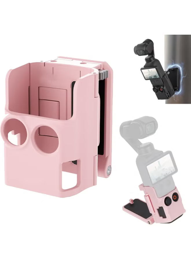 Magnetic Mount Stand for Pocket 4, Quick-Release Clip Base Bracket Stand, 180° Adjustable, DJI Osmo Pocket 4 Accessory