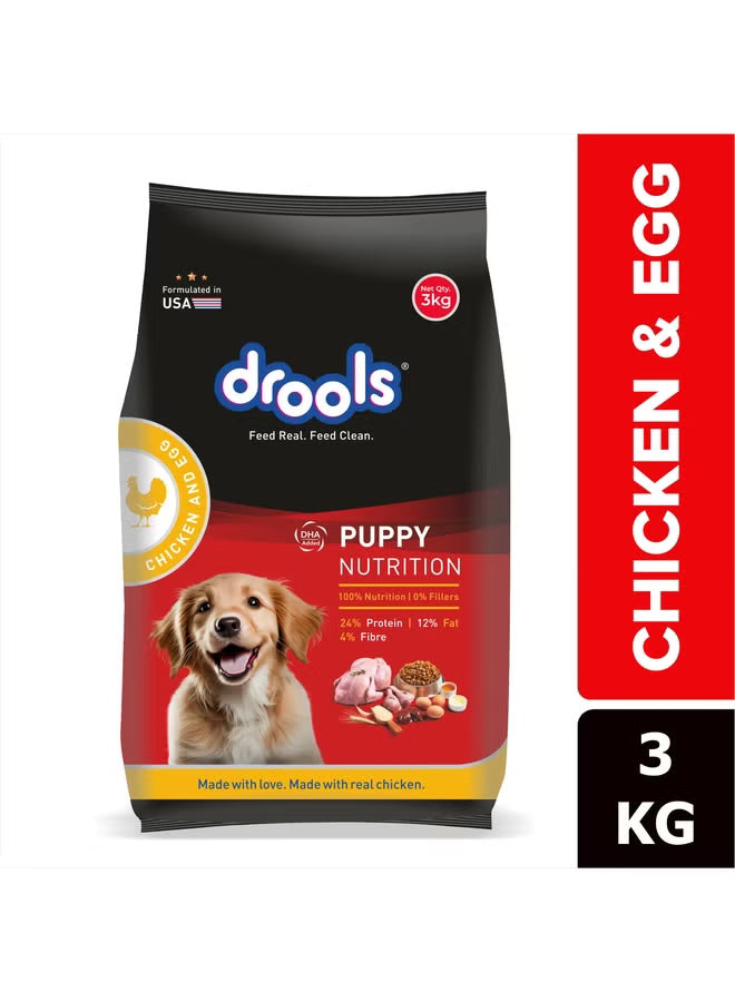 Puppy Dry Dog Food Chicken & Egg