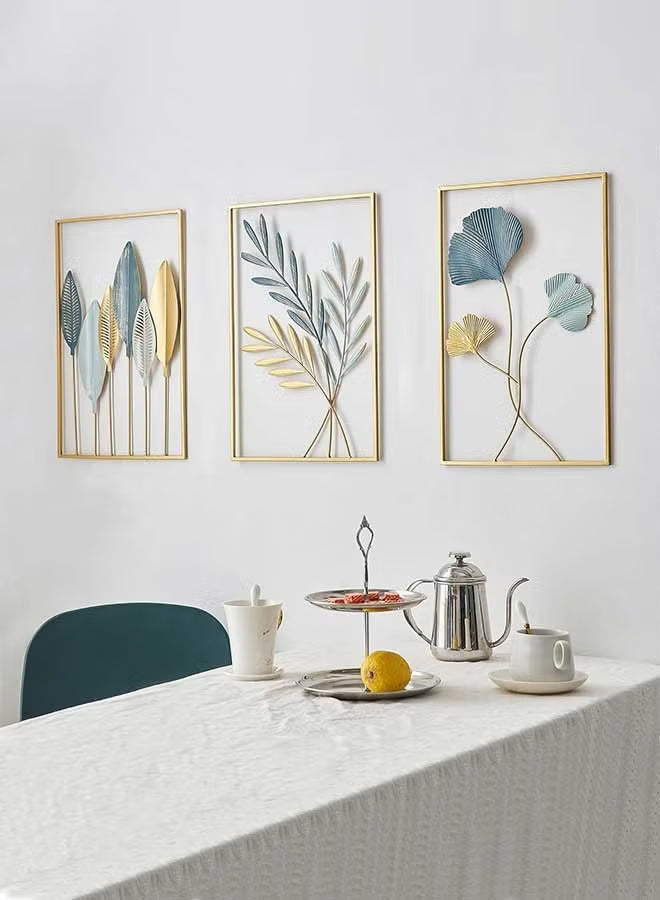 Gold Leaf Wall Decor Modern Wall Art Home Decor