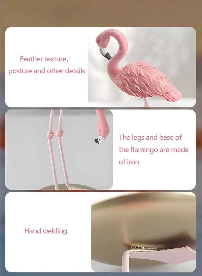 3-Piece Flamingo Desk Ornaments For Wedding Home Living Room Bedroom Decor
