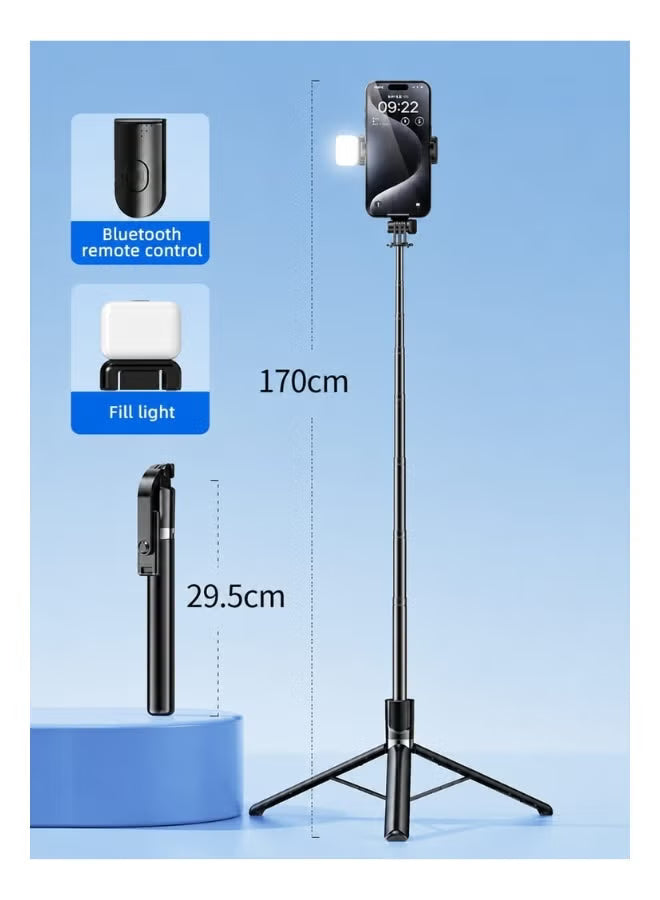 Portable Foldable Bluetooth Selfie Stick with Wireless Remote Shutter for Smartphones