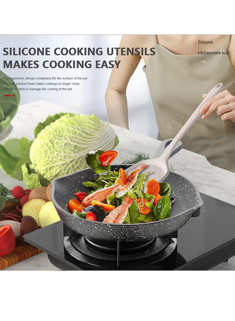 15pcs Silicone Cooking Utensils Set , 230℃ Heat Resistant Kitchen Utensils,Turner