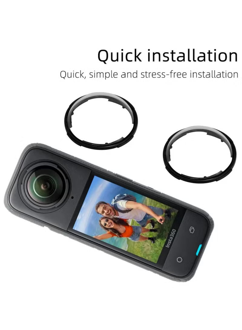 1PCS Lens Guards for Insta360 X4 Anti-Scratch, Waterproof, and Shockproof Protective Cover for Crystal-Clear 4K Action Camera Footage
