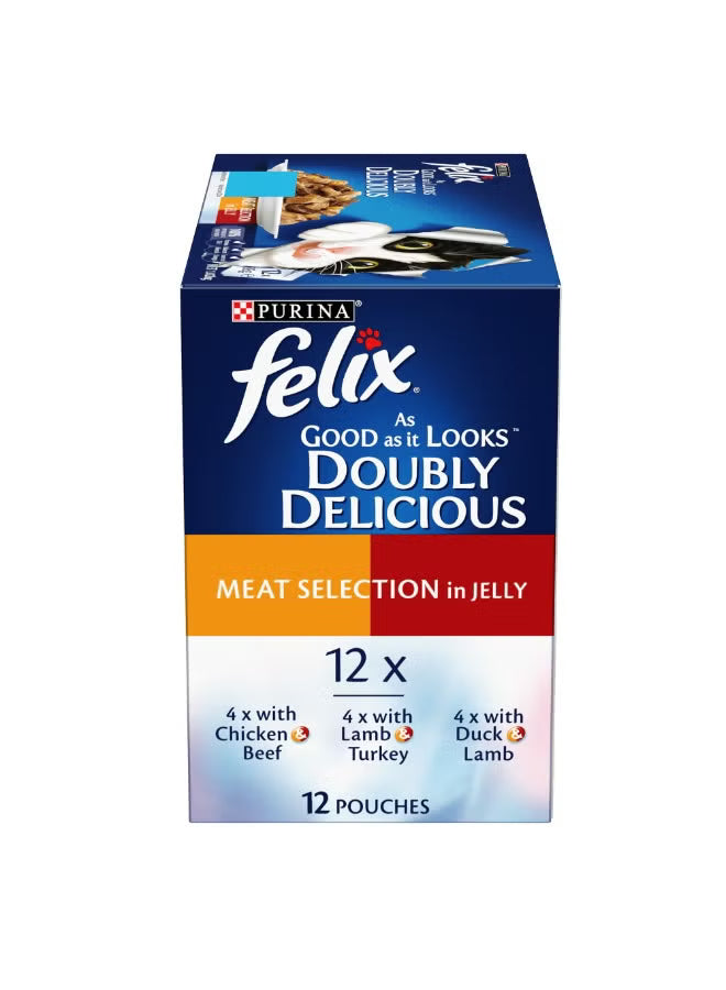Adult As Good as it Looks Meat Selection in Jelly Wet Cat Food
