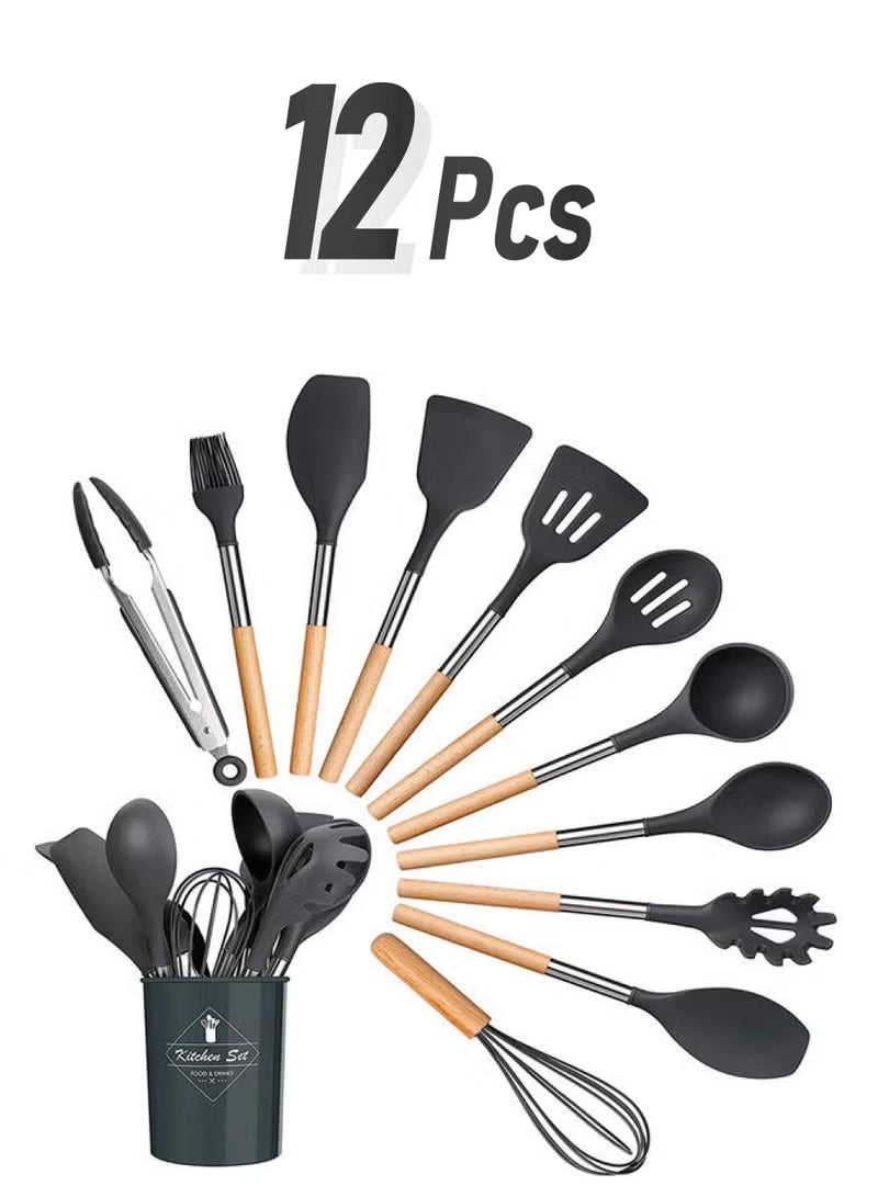12-Piece Cooking Utensils Kitchen Set Multicolour