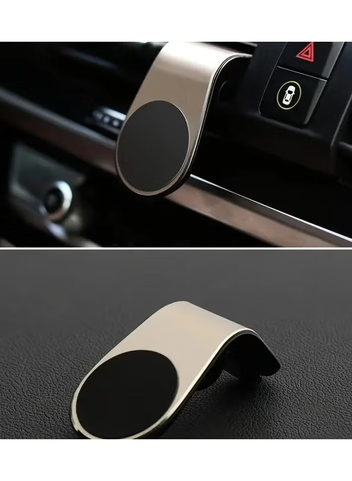 L Shape Air Vent Mount Stand Magnetic Mobile Holder Magnetic Car Phone Holder