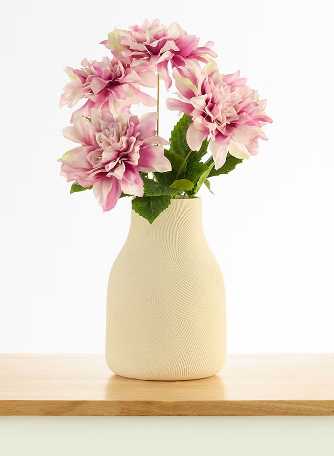 Dalia 1pc Flower Bunch with 5 buds – Light Purple | 52cm Artificial Flower