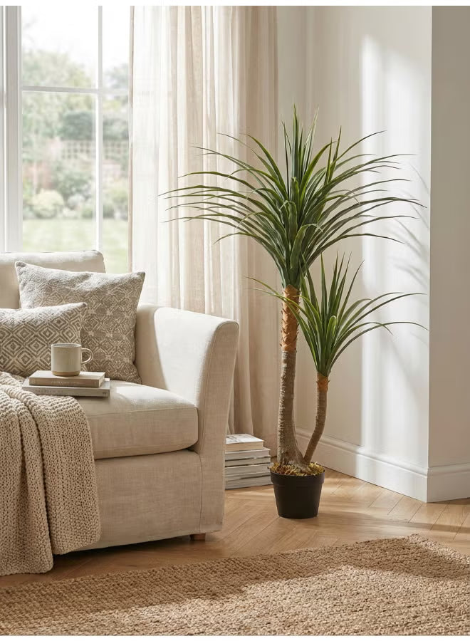 Yucca 120cm (4 ft) Tall Artificial Tree with Pot | Floor Plant with Lifelike Design