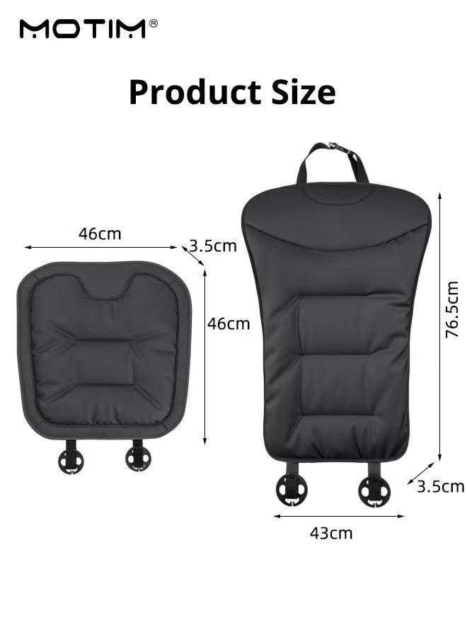 Front Car Seat Cover Set, Breathable High-Quality Leather Car Seat Protector, Universal Four Seasons Seat Cushion Compatible with 95% Vehicle Fit for Cars Truck SUV or Vans