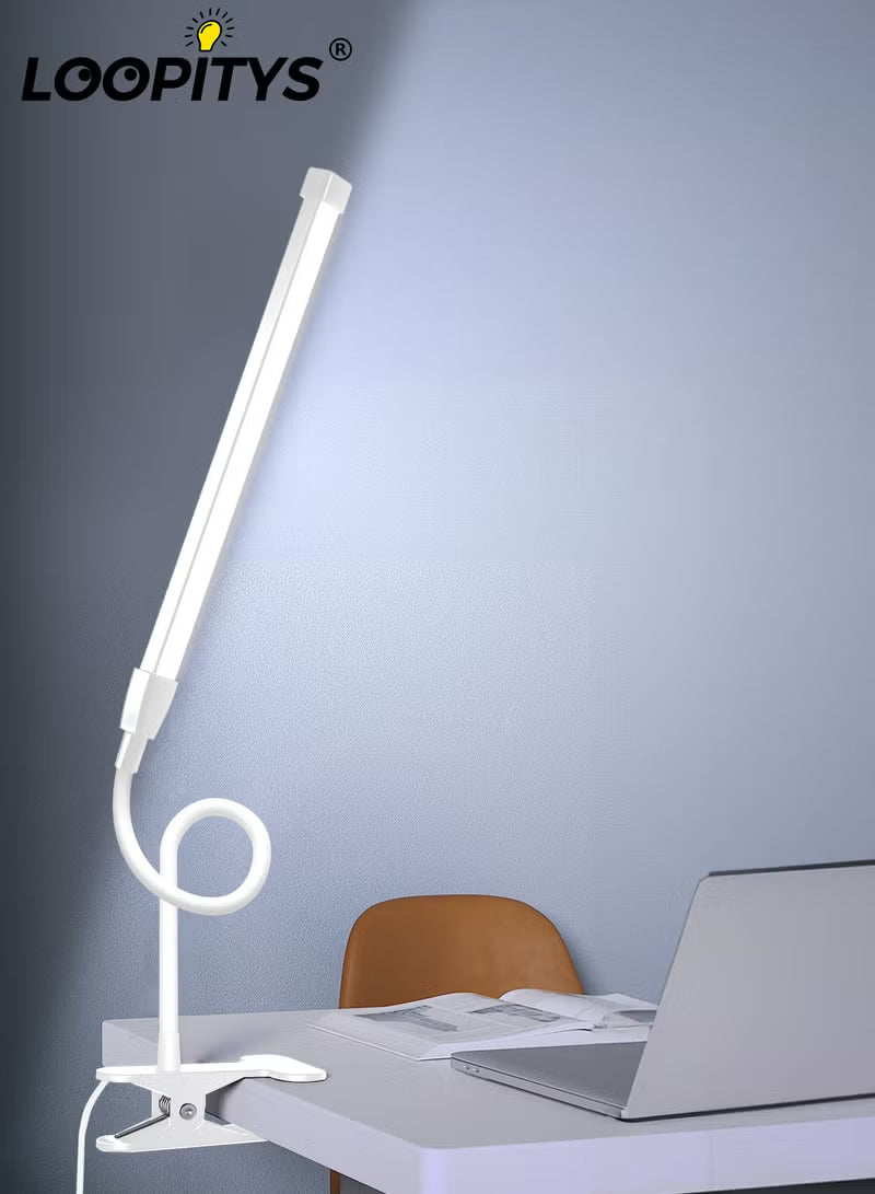 LED Desk lamp with Clamp EyeCaring Clip on Lights for Home Office