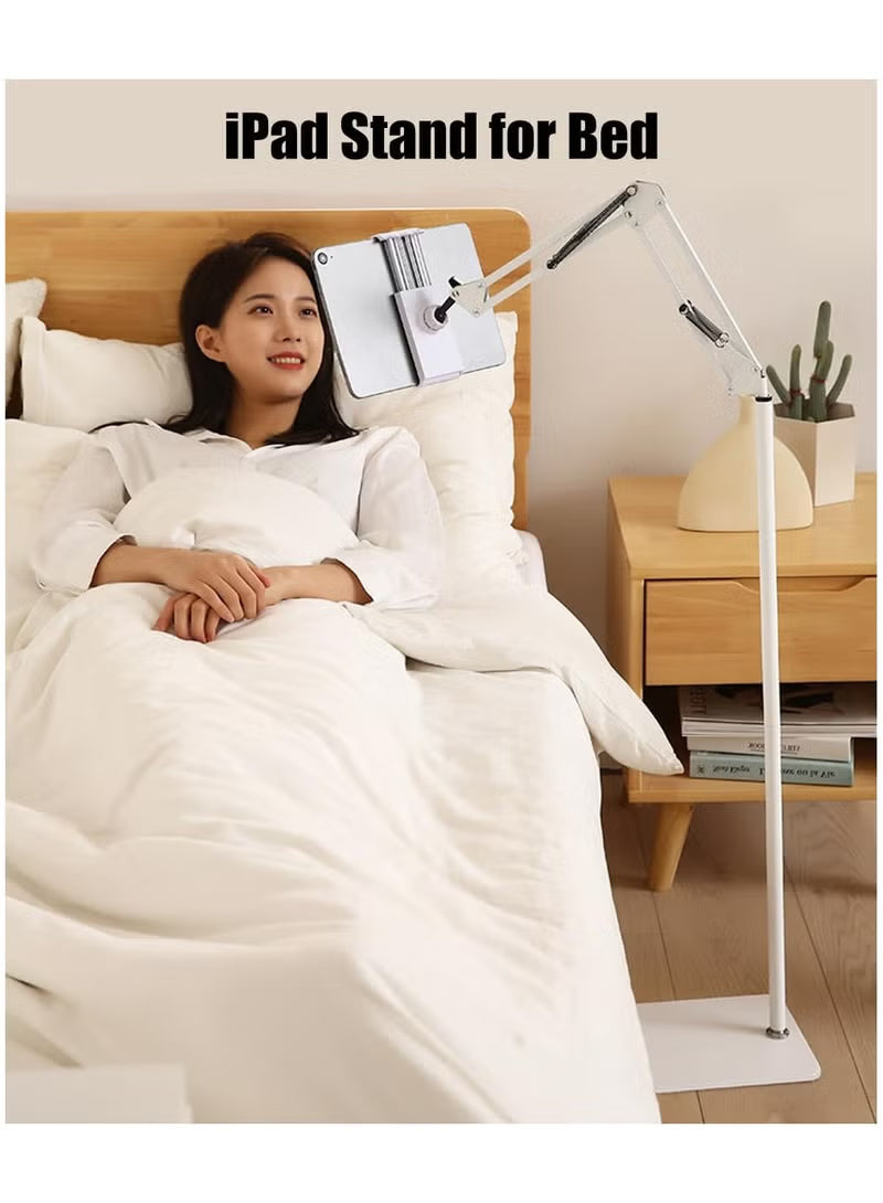 Tablet Floor Stand, 360° Flexible Rotation Tablet Stand with Heavy Duty Base